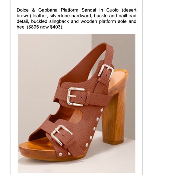 Dolce & Gabbana Shoes - 50% off Dolce & Gabbana brown slingback sandals